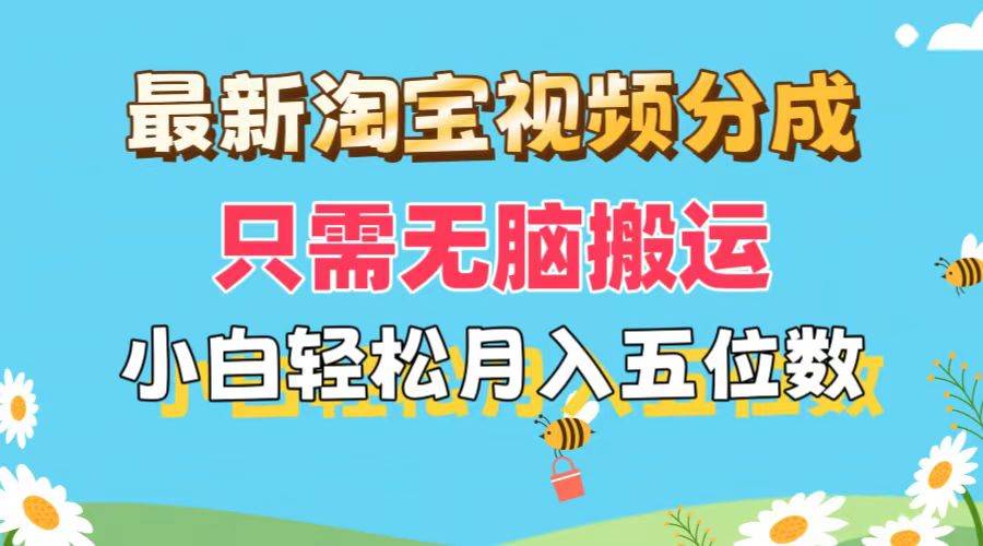 （11744期）最新淘宝视频分成，只需无脑搬运，小白也能轻松月入五位数，可矩阵批量…-问小徐资源库