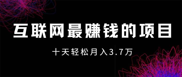 （12396期）互联网最赚钱的项目没有之一，轻松月入7万+，团队最新项目-问小徐资源库