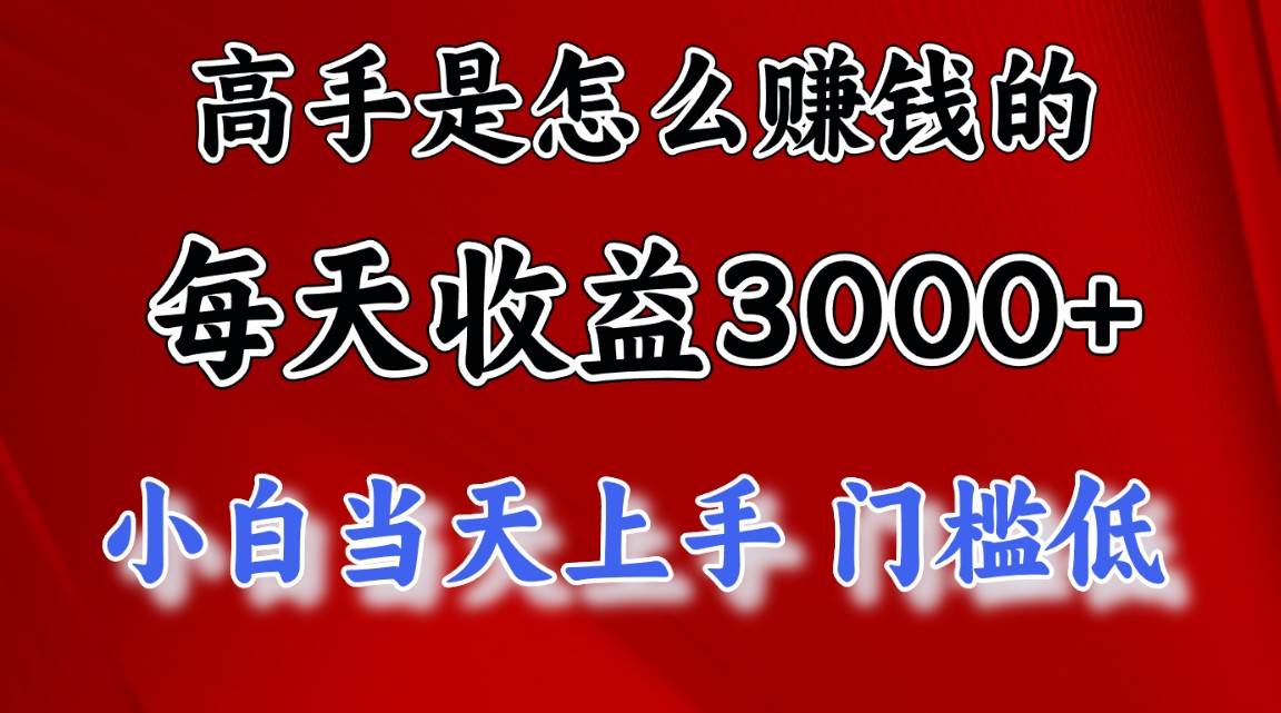 （12144期）1天收益3000+，月收益10万以上，24年8月份爆火项目-问小徐资源库