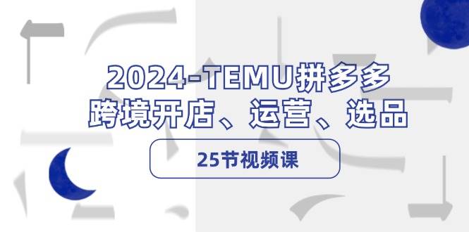 （12106期）2024-TEMU拼多多·跨境开店、运营、选品（25节视频课）-问小徐资源库