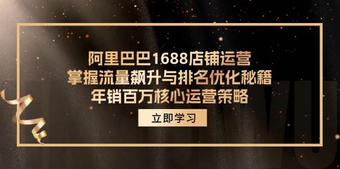 （12184期）阿里巴巴1688店铺运营，掌握流量飙升与排名优化秘籍 年销百万核心运营策略-问小徐资源库