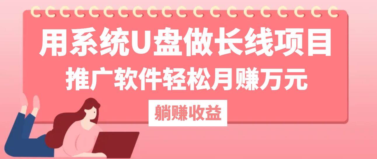 （12666期）用系统U盘做长线项目，推广软件轻松月赚万元（附制作教程+软件）-问小徐资源库