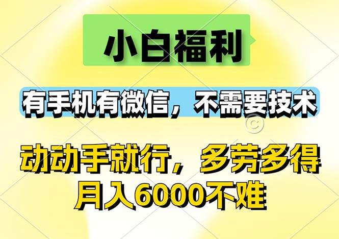 （12565期）小白福利，有手机有微信，0成本，不需要任何技术，动动手就行，随时随…-问小徐资源库