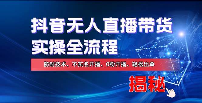 （13001期）在线赚钱新途径：如何用抖音无人直播实现财务自由，全套实操流程，含…-问小徐资源库