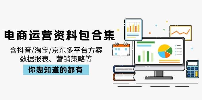 （14183期）电商运营资料包合集，含抖音/淘宝/京东多平台方案，数据报表、营销策略等-问小徐资源库