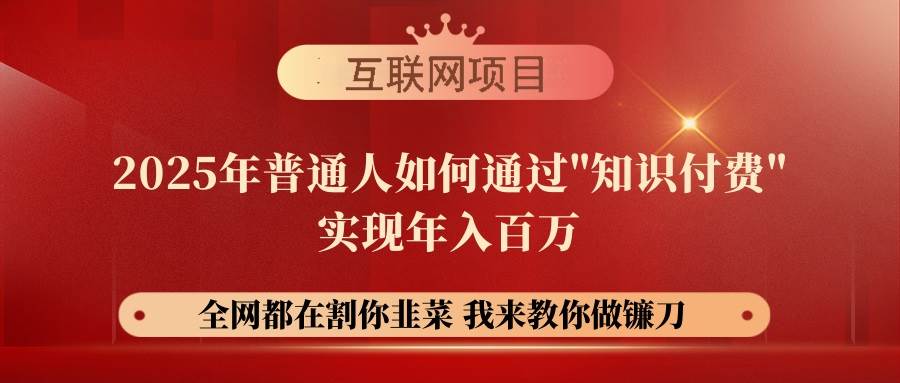 （14466期）【网创项目终点站-镰刀训练营超级IP合伙人】25年普通人如何通过“知识…-问小徐资源库