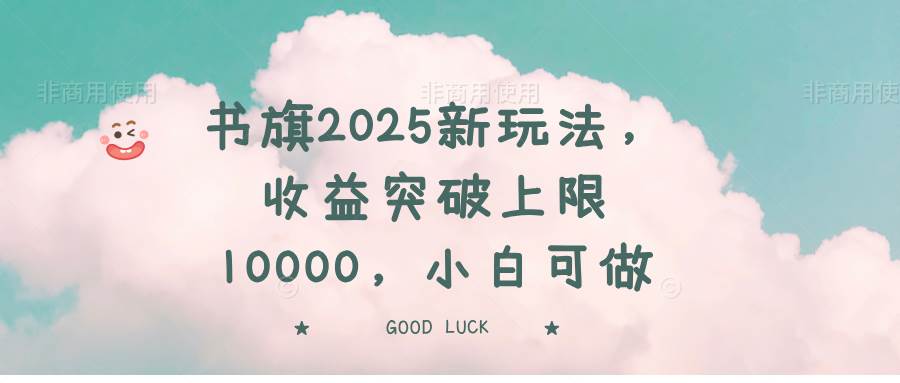 （14519期）书旗2025新玩法，收益突破上限10000，小白可做-问小徐资源库