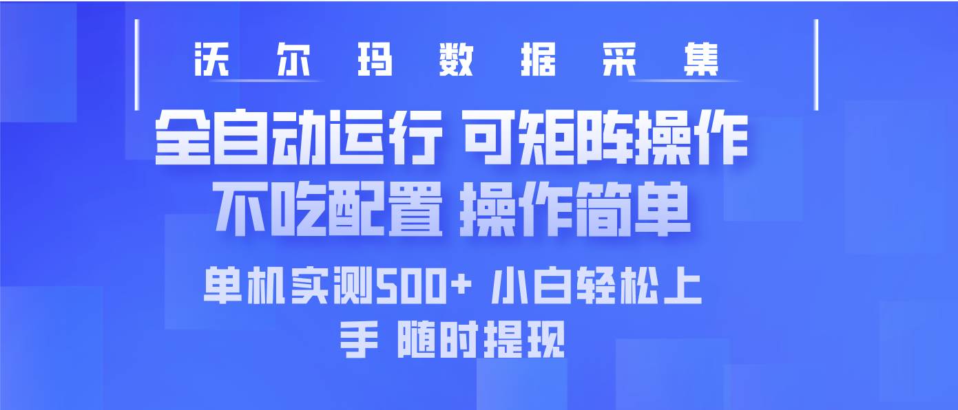 （14560期）最新沃尔玛平台采集 全自动运行 可矩阵单机实测500+ 操作简单-问小徐资源库