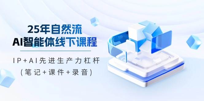（14294期）25年自然流AI智能体线下课程，IP+AI先进生产力杠杆(笔记+课件+录音)-问小徐资源库