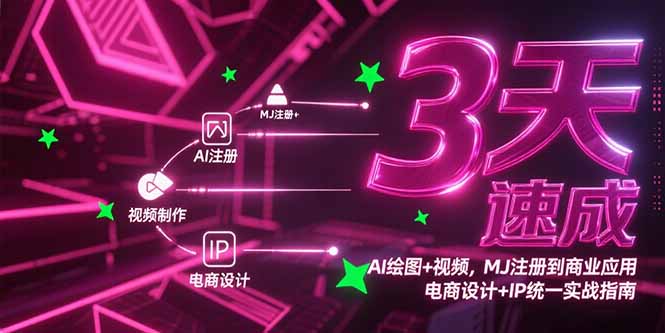 （15245期）3天速成AI绘图+视频，MJ注册到商业应用，电商设计+IP统一实战指南-问小徐资源库