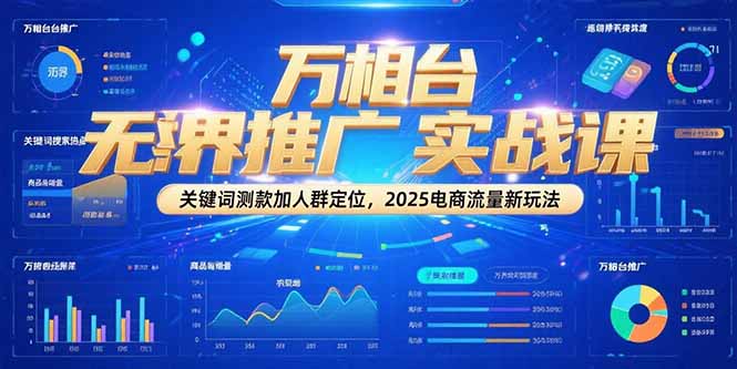 （15192期）万相台无界推广实战课，关键词测款加人群定位，2025电商流量新玩法-问小徐资源库