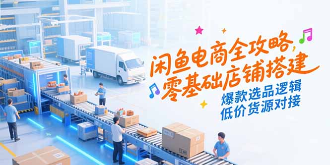 （15325期）闲鱼电商全攻略，零基础店铺搭建，爆款选品逻辑，低价货源对接-问小徐资源库