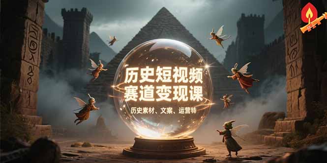 （15386期）历史短视频赛道变现课，百集素材库应用，文案剪辑技巧，账号运营全案-问小徐资源库