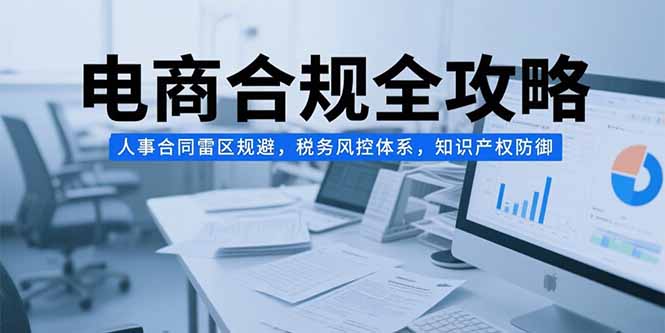 （15377期）电商合规全攻略，人事合同雷区规避，税务风控体系，知识产权防御-问小徐资源库