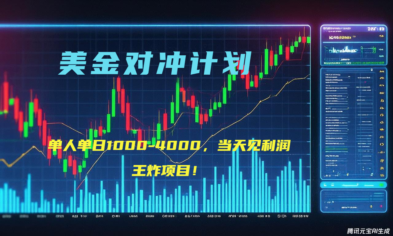 （15333期）2025年最暴力项目“美金先登计划”最新最强对冲战法，每日实际收益1K-4K-问小徐资源库