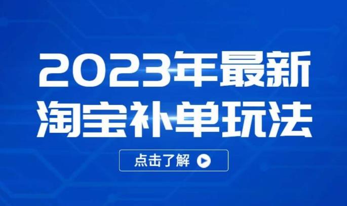 2023年最新淘宝补单玩法，18节课让教你快速起新品，安全不降权-问小徐资源库