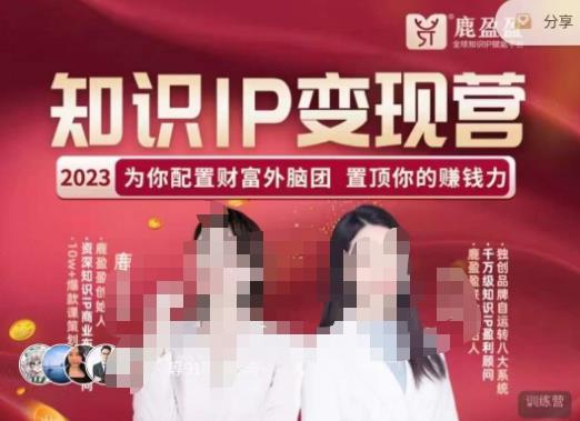鹿盈盈-知识IP变现实操营，​普通人可复制的知识产品落地实操课，​带你打通知识IP变现底层逻辑-问小徐资源库