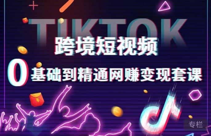 跨境短视频TIKTOK 0基础到精通网赚变现套课，跨境短视频独立站带货变现技巧-问小徐资源库