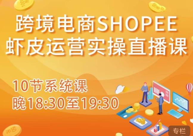 跨境电商Shopee虾皮运营实操直播课，从零开始学，入门到精通（10节系统课）-问小徐资源库
