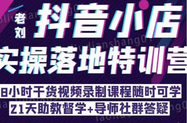 抖音小店实操落地特训营：抖音小店无货源精细化运营，抖店商品卡流量（22节）-问小徐资源库