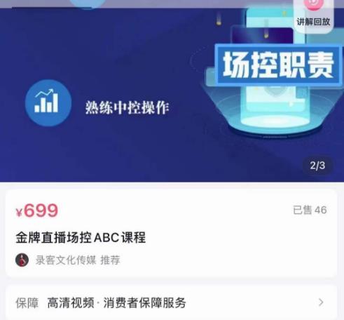 大果文化·金牌直播场控ABC课，复制直接间，场控如何带出百万级主播-问小徐资源库
