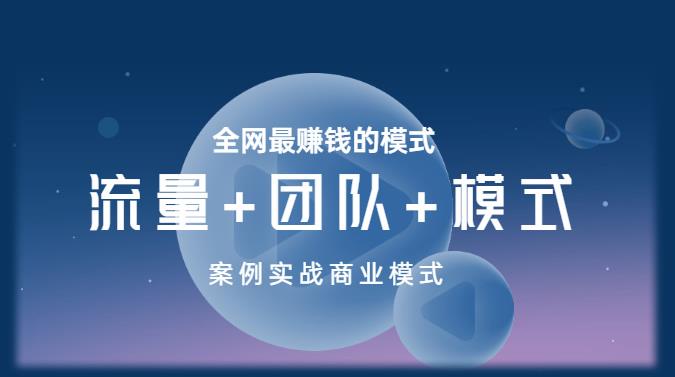 王冲老师《流量+团队+模式》商业模式实战课，全网最赚钱的模式-问小徐资源库