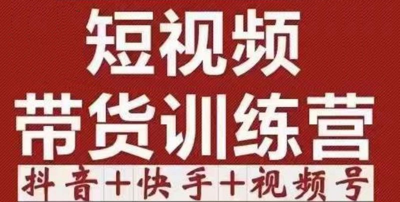 短视频带货特训营抖音+快手+视频号：收益巨大，简单粗暴！-问小徐资源库