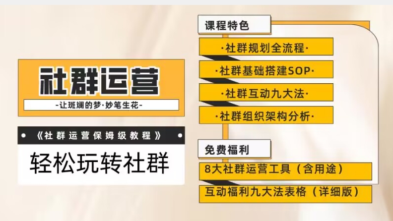 【社群运营】保姆式教程：九大互动法，八款社群运营工具助你轻松玩转社群【揭秘】-问小徐资源库