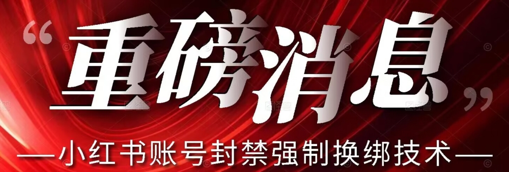 【最新】小红书账号封禁强制换绑技术可日赚300-问小徐资源库