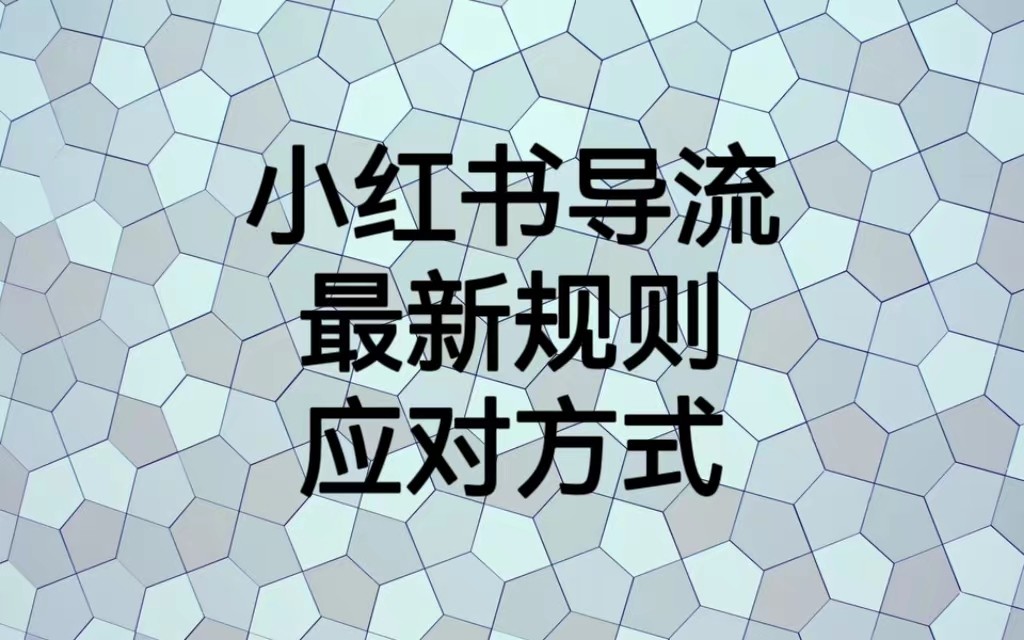 小红书导流最新规则应对方式，新规以后目前还可用的引流方式解读-问小徐资源库