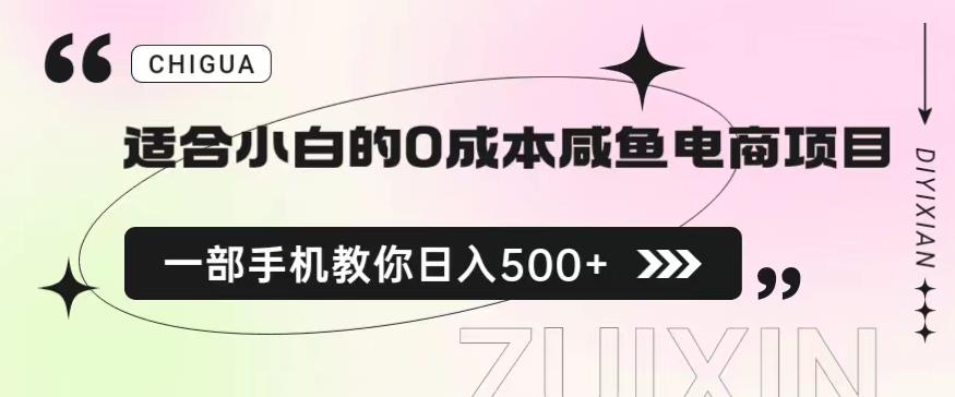 适合小白的0成本闲鱼电商项目，一部手机，教你如何日入500+的保姆级教程【揭秘】-问小徐资源库