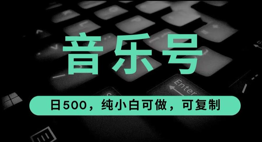 最热门音乐号玩法，10倍利润，日入500，可复制，纯小白可做【揭秘】-问小徐资源库