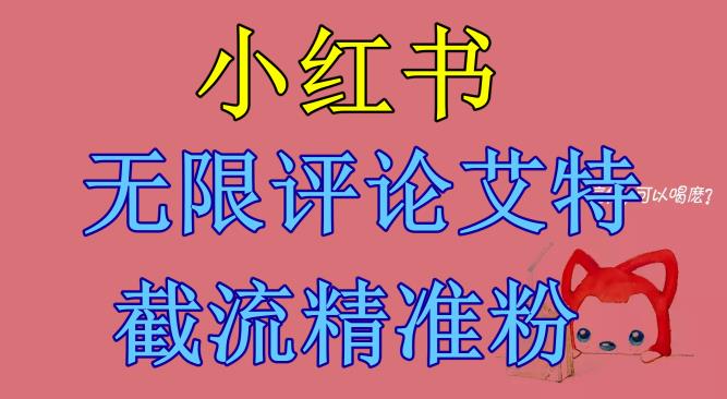 小红书无限评论艾特截流精准粉（软件+教程）-问小徐资源库